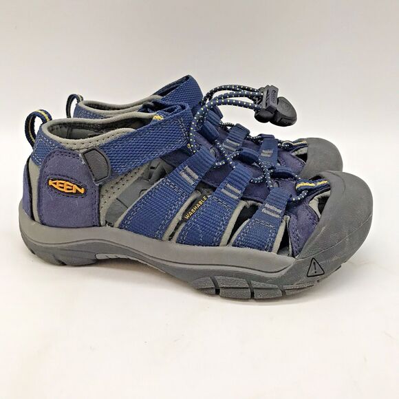 Keen Newport H2 Blue Gray Hiking Shoes Kids 13 Sports Sandals 1009938 Bungee - Picture 1 of 12